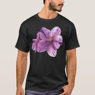 水彩アフリカスミレ Tシャツ