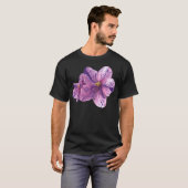水彩アフリカスミレ Tシャツ (正面フル)