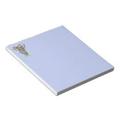 水彩アフリカゾウ動物自然アート ノートパッド (アングル)