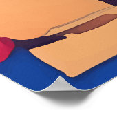 水彩アフリカダンサー ポスター (角)