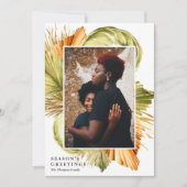 水彩アフリカンパームズシーズンの挨拶の写真 シーズンカード (正面)