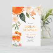 水彩アペロールスプリッツ ブライダルシャワー 招待状 (スタンド正面)
