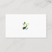 水彩アラバスターフ結婚ラワーズ詳細 名刺 (裏面)