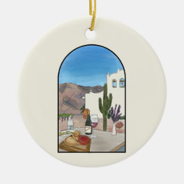 水彩アルゼンチンサルタ セラミックオーナメント