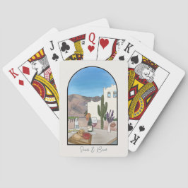 水彩アルゼンチン結婚式の引き出物 トランプ