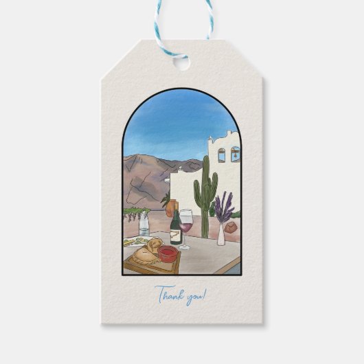 水彩アルゼンチン ギフトタグ (正面)