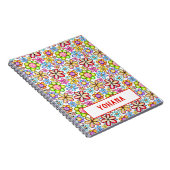 水彩アロバーフローラコラージュカスタム夏 ノートブック (右側)