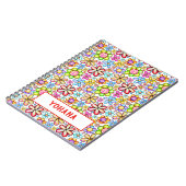 水彩アロバーフローラコラージュカスタム夏 ノートブック (左側)