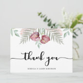 水彩アンスリウムフローラサンキューカード サンキューカード (スタンド正面)