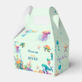 水彩アンダーザシー子供の誕生日 フェイバーボックス (裏面サイド)