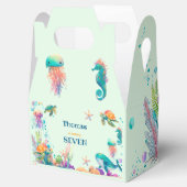 水彩アンダーザシー子供の誕生日 フェイバーボックス (オープン)