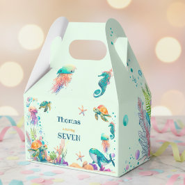 水彩アンダーザシー子供の誕生日 フェイバーボックス