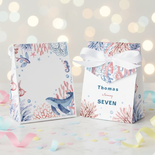 水彩アンダーザシー子供の誕生日 フェイバーボックス