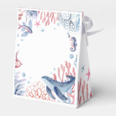 水彩アンダーザシー子供の誕生日 フェイバーボックス (裏面サイド)