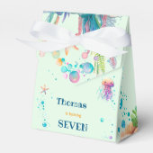 水彩アンダーザシー子供の誕生日 フェイバーボックス (正面サイド)