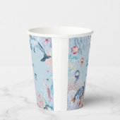 水彩アンダーザシー子供の誕生日 紙コップ (右)