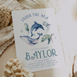 水彩アンダーザシー招待状 招待状