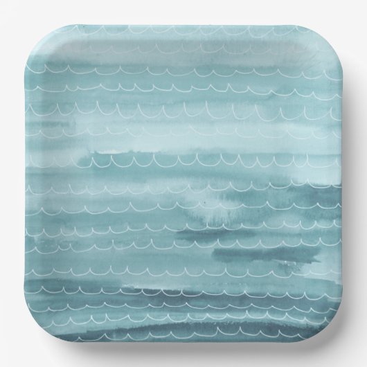 水彩アンダーザシー紙プレート ペーパープレート (正面)