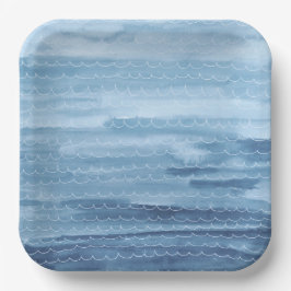 水彩アンダーザシー紙プレート ペーパープレート