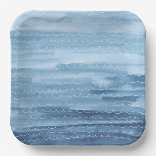 水彩アンダーザシー紙プレート ペーパープレート (正面)