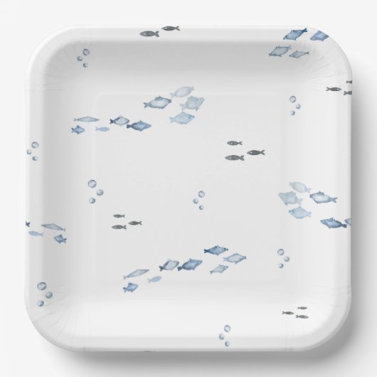 水彩アンダーザシー紙プレート ペーパープレート (正面)