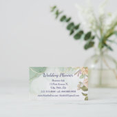 水彩アンティークバラウェディングプランナーカスタム 名刺 (スタンド正面)