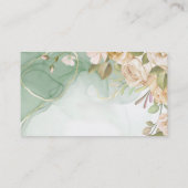 水彩アンティークバラウェディングプランナーカスタム 名刺 (裏面)