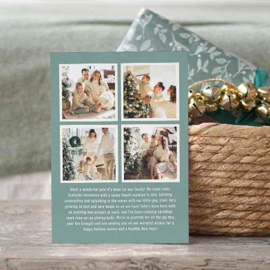 水彩アーチのガーランド 弓 カスタム センチメント フォト シーズンカード