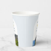 水彩アーチ イタリア レモン ポジターノ ウェディング 紙コップ (右)
