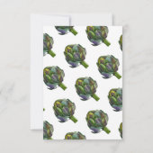 水彩アーティクオーガニックョークパーソナライズされた サンキューカード (裏面)