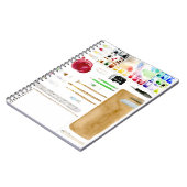 水彩アーティストマテリアルアートアイディアノート ノートブック (左側)