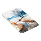 水彩アートの田舎 マグネット (右側)