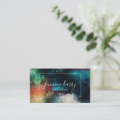 水彩アートクリエイティブスクリプト抽象芸術 名刺 (スタンド正面)