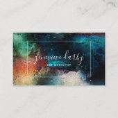 水彩アートクリエイティブスクリプト抽象芸術 名刺 (正面)