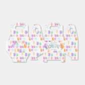 水彩アートパーティー誕生日カラフル抽象芸術 フェイバーボックス (折り畳みなし)