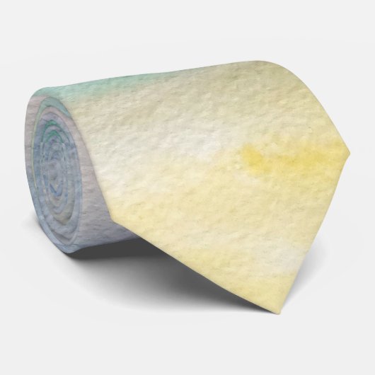 水彩アートビーチムードタイ ネクタイ (ロール)