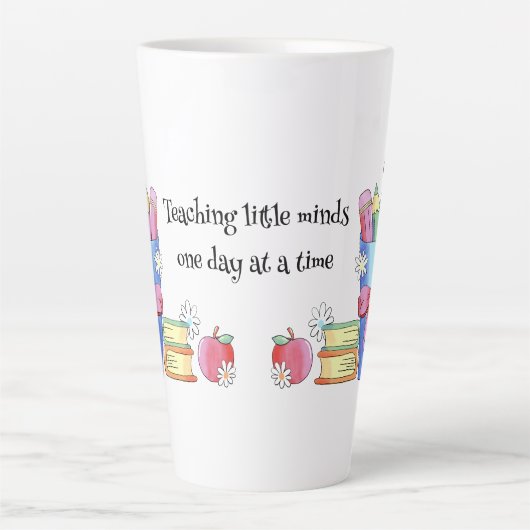 水彩アート先生ラテマグカップ引用文 カフェラテマグ (正面)