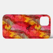 水彩アート赤い黄色 Case-Mate iPhoneケース (裏面 (横))