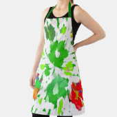 水彩アーポップ・アートのトフローラ エプロン (インサイチュ)