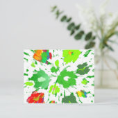 水彩アーポップ・アートのトフローラ ポストカード (スタンド正面)