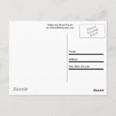 水彩アーポップ・アートのトフローラ ポストカード (裏面)