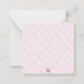 水彩アールデコパームビーチ椅子エンクロージャ ノートカード (裏面)