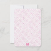 水彩アールデコパームビーチ椅子 サンキューカード (裏面)