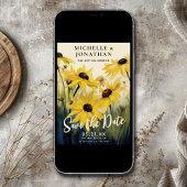 水彩イエローデイジー |デイジー結婚の花 セーブザデート