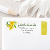 水彩イエローデイライズフラワー絵画ズ ラベル (インサイチュ)