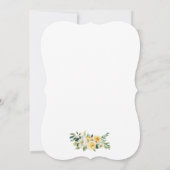 水彩イエローホワイトフローラ第1聖餐式 招待状 (裏面)