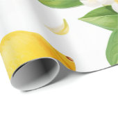 水彩イエローレモンパターン ラッピングペーパー (ロールコーナー)