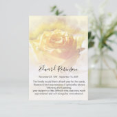 水彩イエローローズメモリアルサンキューカード サンキューカード (スタンド正面)