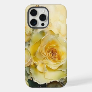 水彩イエローローズ iPhone 15 PRO MAXケース