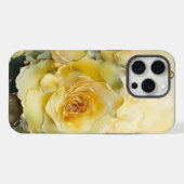 水彩イエローローズ iPhoneケース (裏面横)